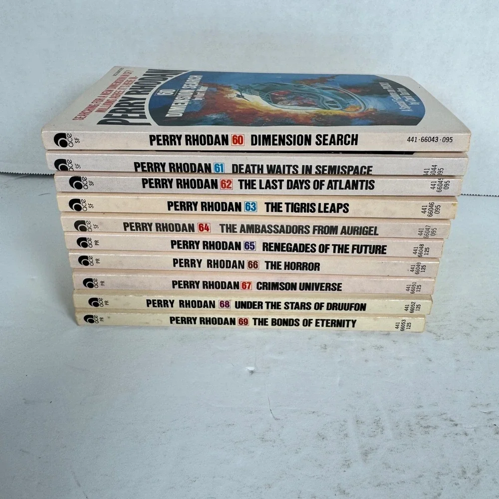 Perry Rhodan Lot #60-69 First Printings Ace Sci-Fi Paperbacks Vintage